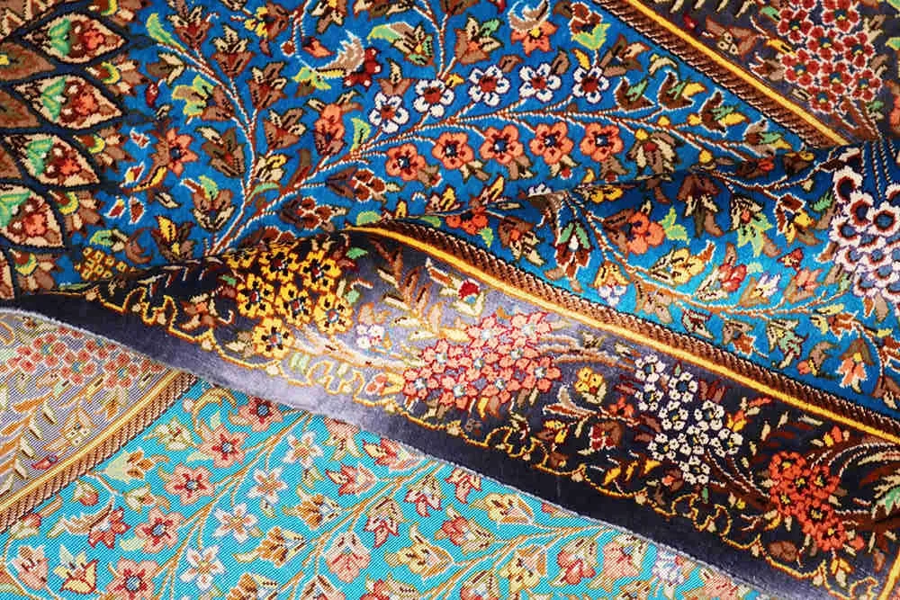 Qom Persian Silk Carpet